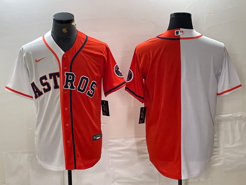 Houston Astros White Orange MLB Jersey