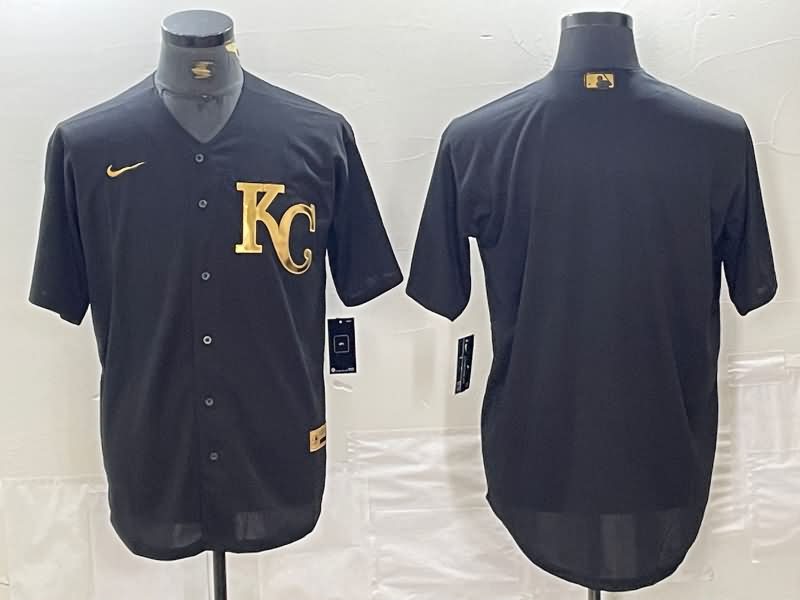 Kansas City Royals Black Gold MLB Jersey