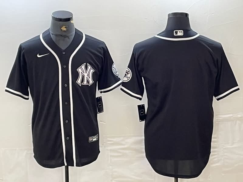 New York Yankees Black MLB Jersey 03