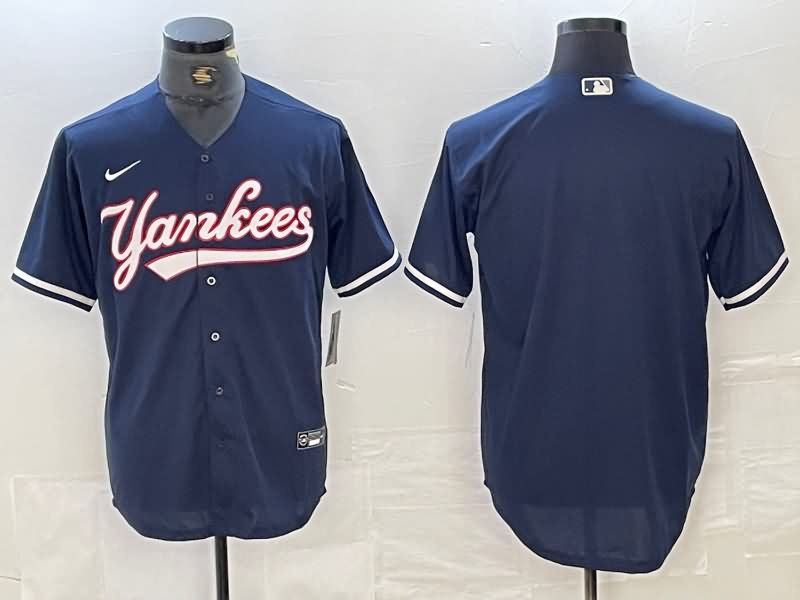 New York Yankees Dark Blue MLB Jersey 04