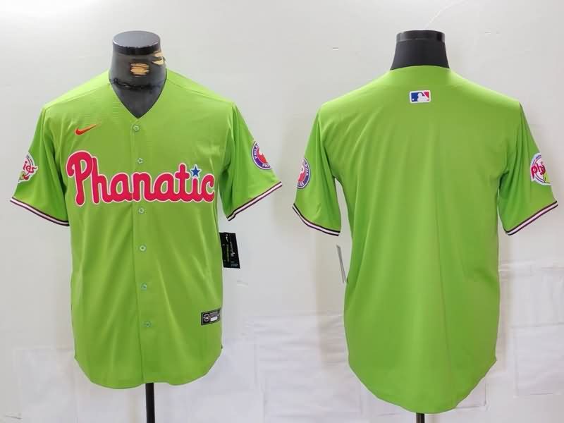 Philadelphia Phillies Green MLB Jersey 02