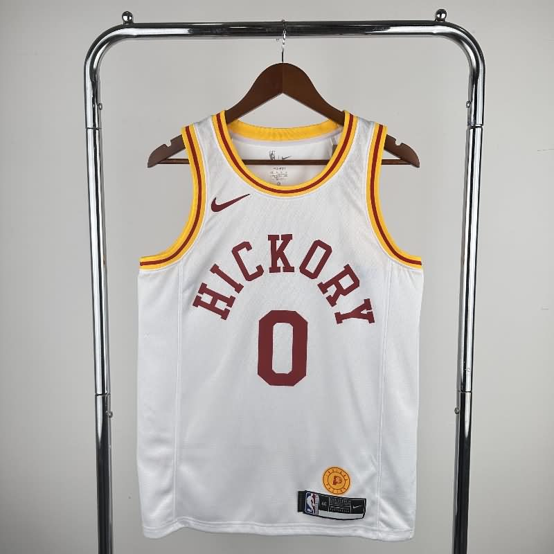 Indiana Pacers 19/20 White Classics Basketball Jersey (Hot Press)