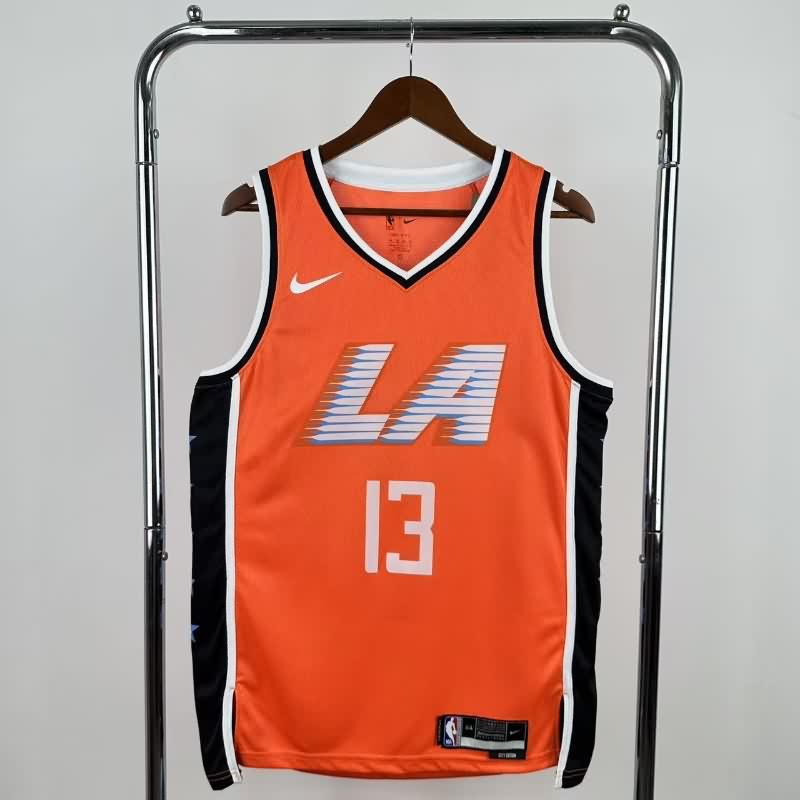 Los Angeles Clippers 25/26 Orange City Basketball Jersey (Hot Press)