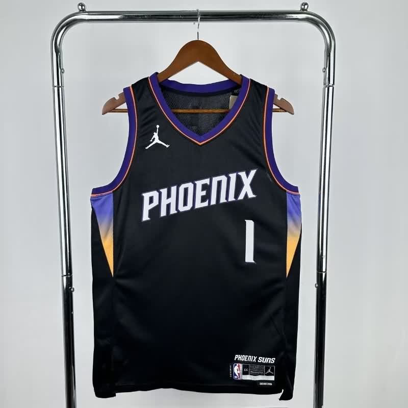 Phoenix Suns 25/26 Black AJ Basketball Jersey (Hot Press)