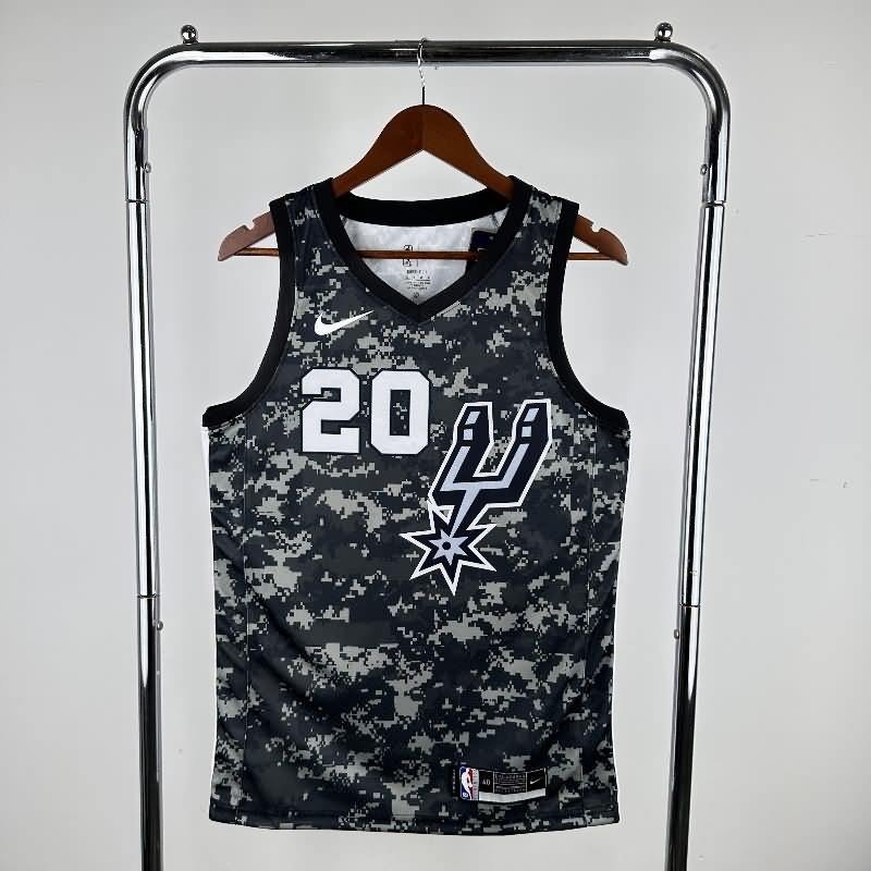 San Antonio Spurs Camouflage Basketball Jersey (Hot Press)