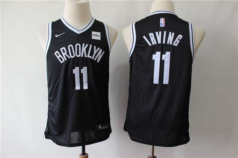 Brooklyn Nets IRVING #11 Black Youth Basketball Jersey (Stitched)