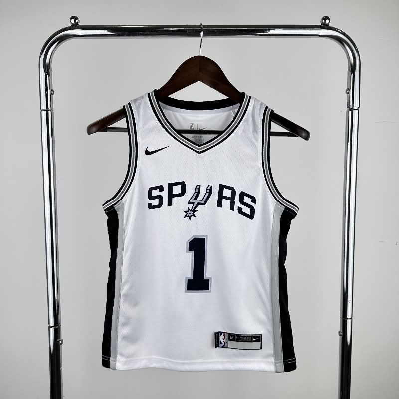 San Antonio Spurs White Youth NBA Jersey (Hot Press)