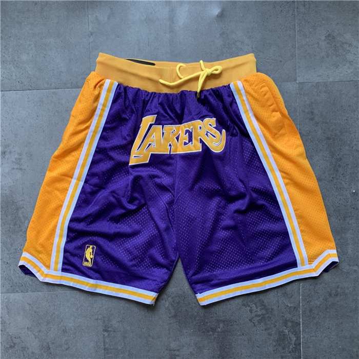 Los Angeles Lakers Just Don Purple Basketball Shorts