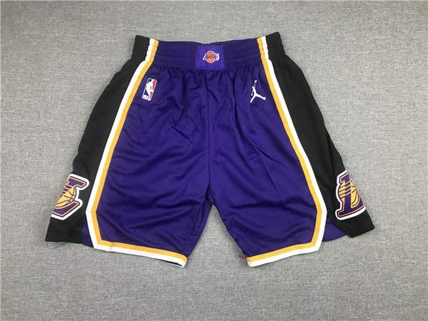 Los Angeles Lakers Purple Basketball Shorts 04