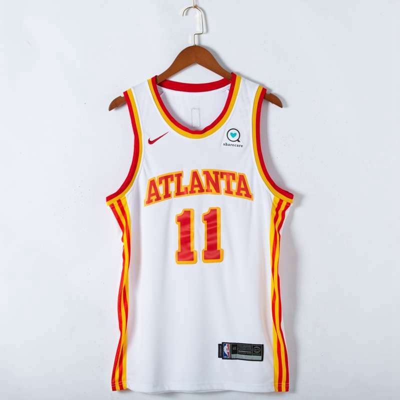 20/21 Atlanta Hawks YOUNG #11 White Basketball Jersey (Stitched)