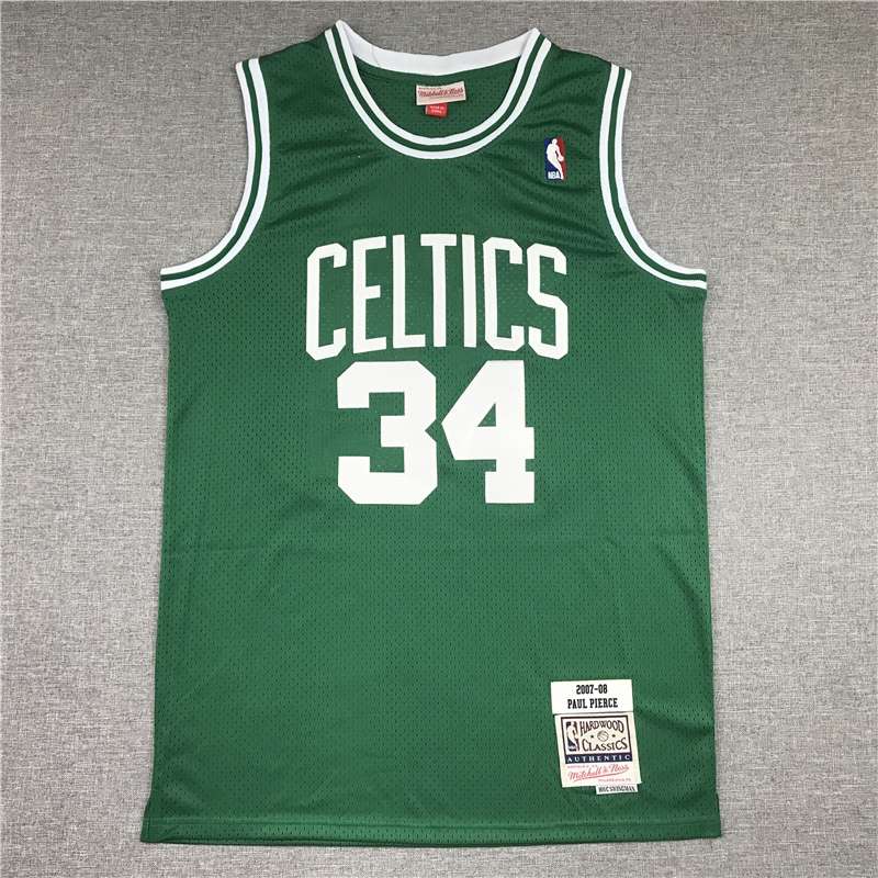 2007/08 Boston Celtics PIERCE #34 Green Classics Basketball Jersey (Stitched)