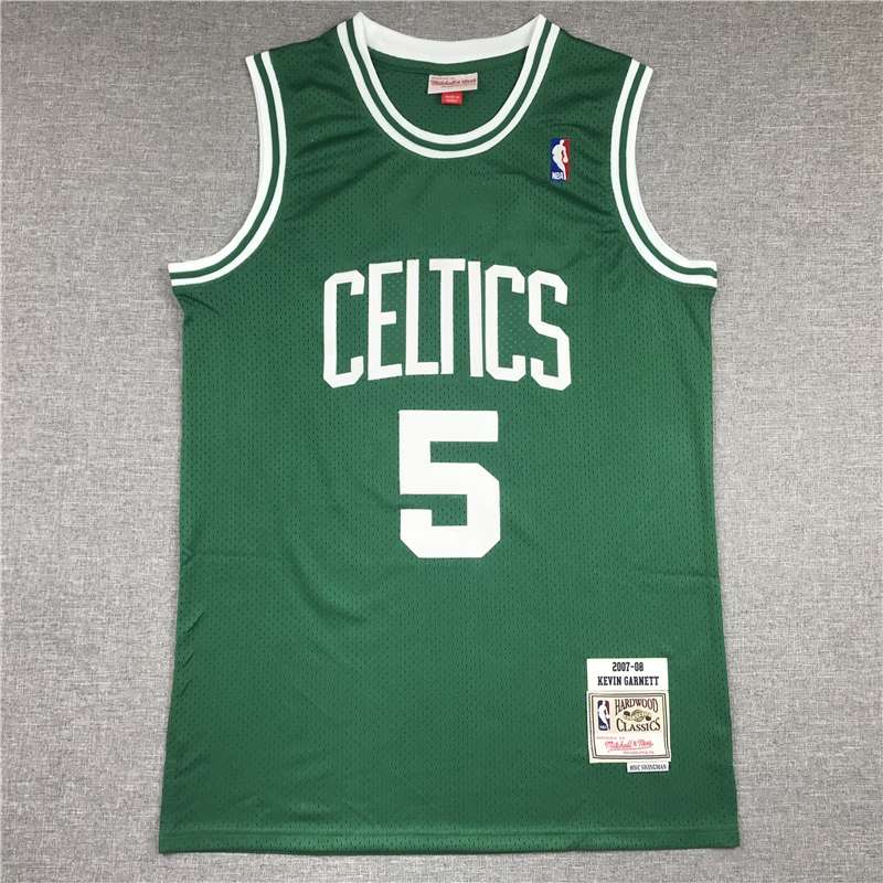 2007/08 Boston Celtics GARNETT #5 Green Classics Basketball Jersey (Stitched)