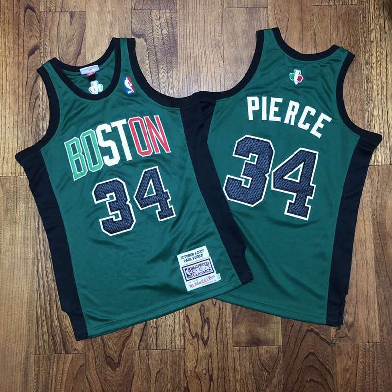 2007 Boston Celtics PIERCE #34 Green Classics Basketball Jersey (Closely Stitched)