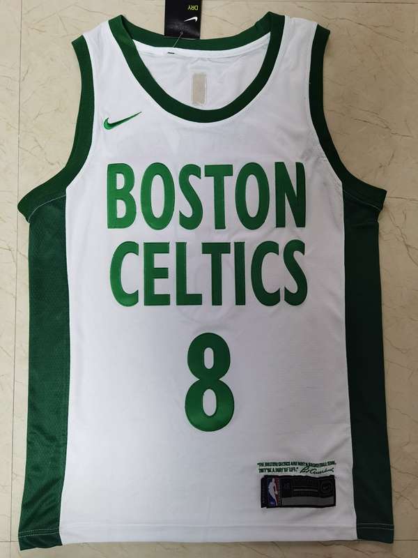 20/21 Boston Celtics WALKER #8 White City Basketball Jersey (Stitched)