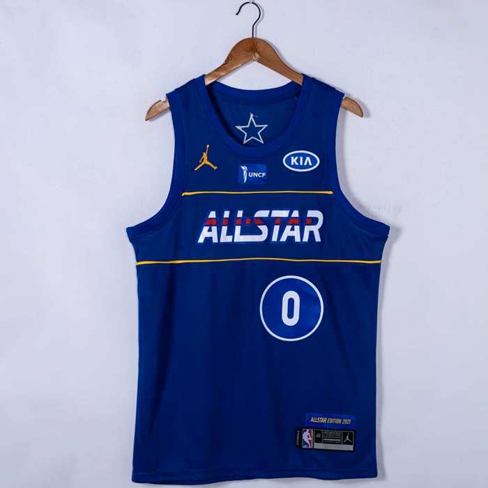 2021 Boston Celtics TATUM #0 Blue ALL-STAR Basketball Jersey (Stitched)