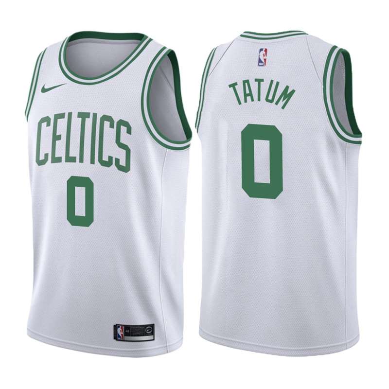 2020 Boston Celtics TATUM #0 White Basketball Jersey (Stitched)