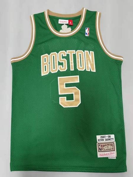 2007/08 Boston Celtics GARNETT #5 Green Classics Basketball Jersey 02 (Stitched)
