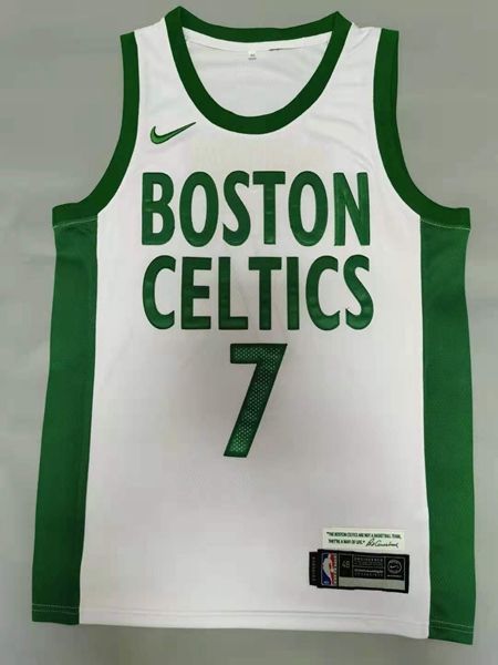 20/21 Boston Celtics BROWN #7 White City Basketball Jersey (Stitched)
