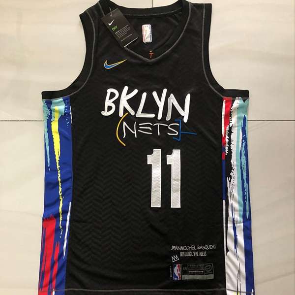 20/21 Brooklyn Nets IRVING #11 Black City Basketball Jersey (Closely Stitched)