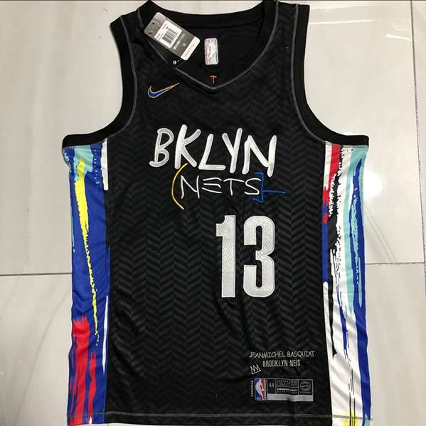 20/21 Brooklyn Nets HARDEN #13 Black City Basketball Jersey (Closely Stitched)