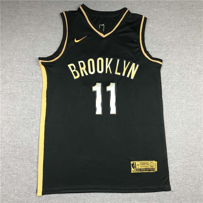 20/21 Brooklyn Nets IRVING #11 Black Gold Basketball Jersey (Stitched)
