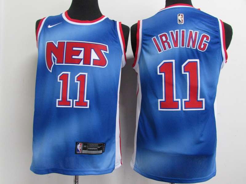 20/21 Brooklyn Nets IRVING #11 Blue Basketball Jersey (Stitched)