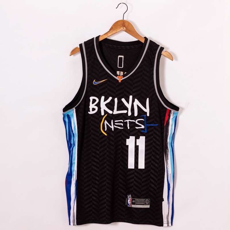 20/21 Brooklyn Nets IRVING #11 Black City Basketball Jersey (Stitched)