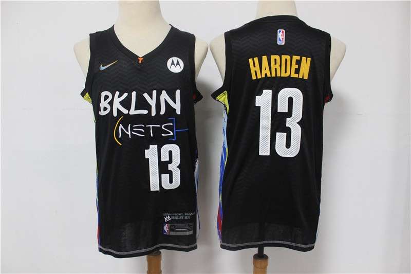 20/21 Brooklyn Nets HARDEN #13 Black City Basketball Jersey (Stitched)