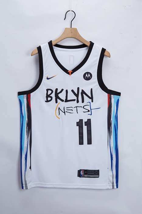 20/21 Brooklyn Nets IRVING #11 White City Basketball Jersey (Stitched)