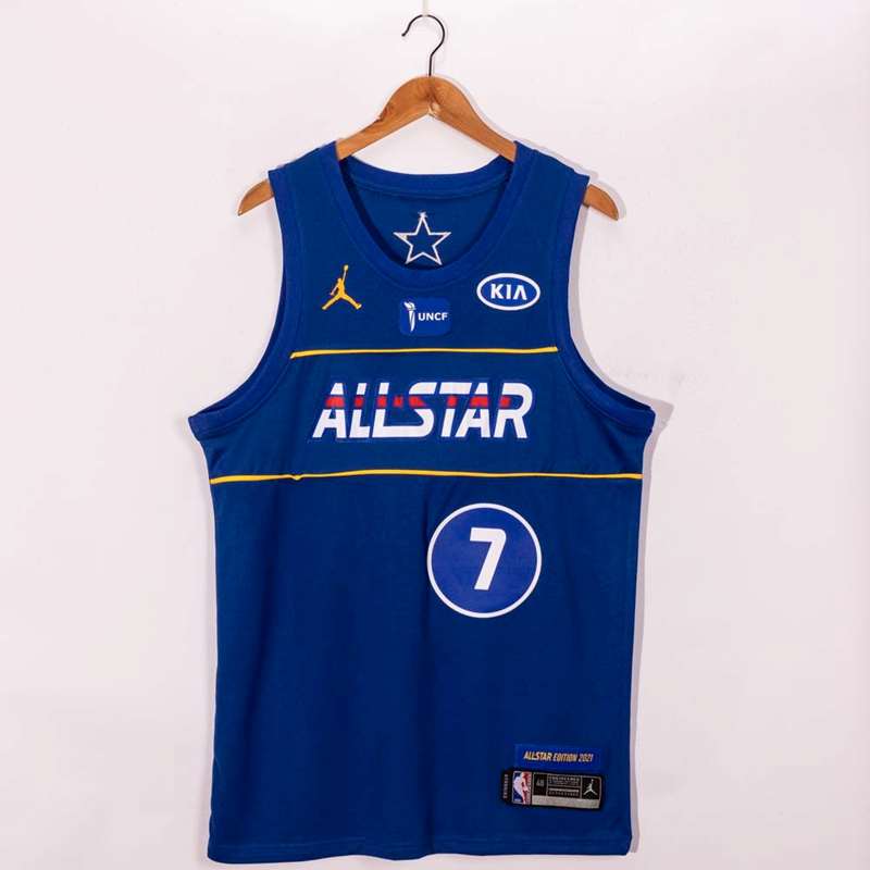 2021 Brooklyn Nets DURANT #7 Blue ALL-STAR Basketball Jersey (Stitched)