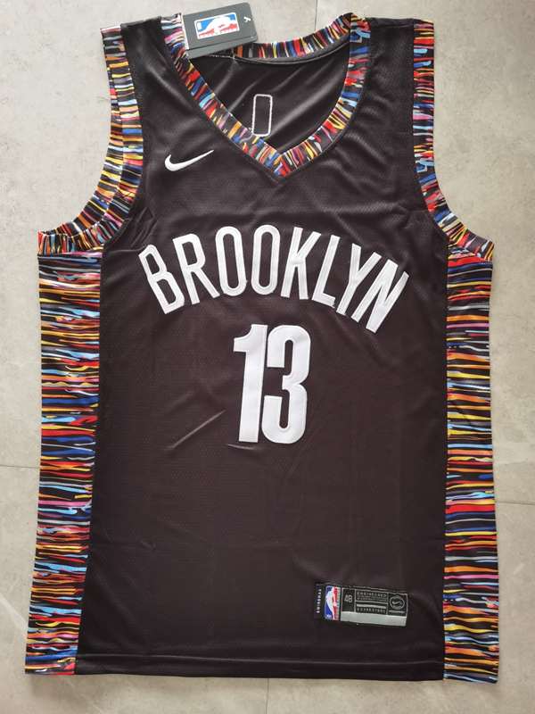 2020 Brooklyn Nets HARDEN #13 Black City Basketball Jersey (Stitched)