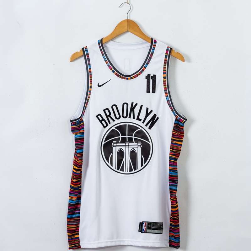 2020 Brooklyn Nets IRVING #11 White City Basketball Jersey 03 (Stitched)