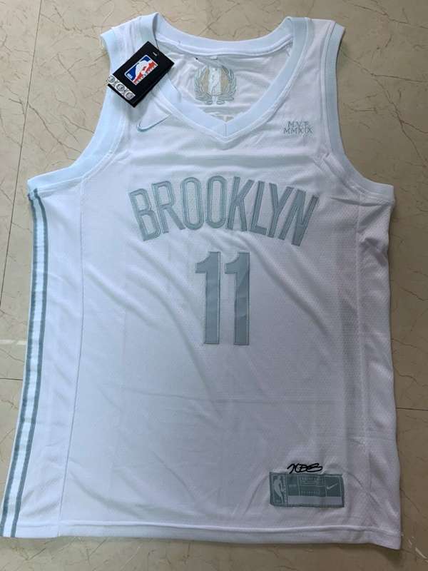 2020 Brooklyn Nets IRVING #11 White MVP Basketball Jersey (Stitched)