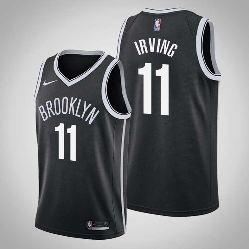 Brooklyn Nets IRVING #11 Black Basketball Jersey (Stitched)
