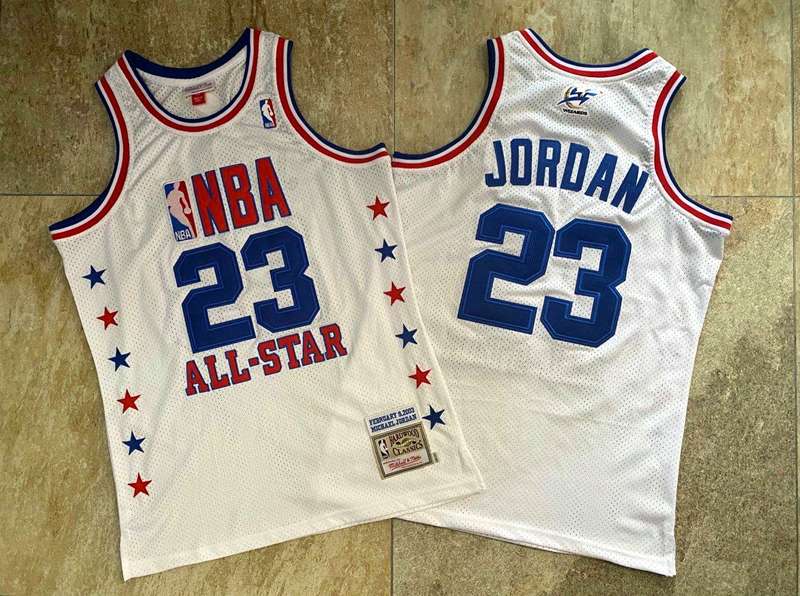 2003 Chicago Bulls JORDAN #23 White ALL-STAR Classics Basketball Jersey (Closely Stitched)