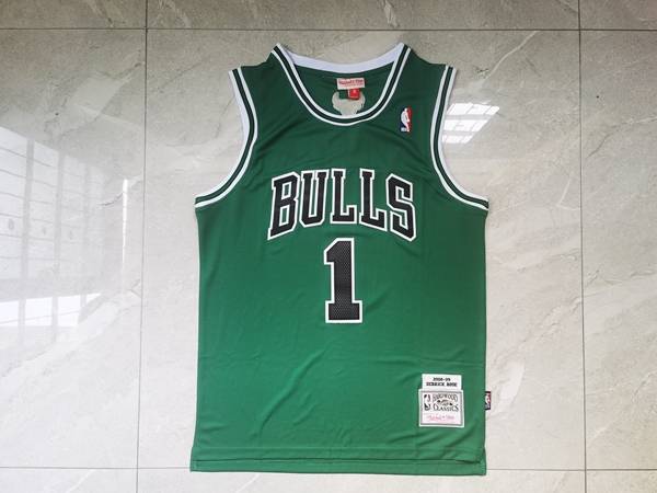 2008/09 Chicago Bulls ROSE #1 Green Classics Basketball Jersey (Stitched)