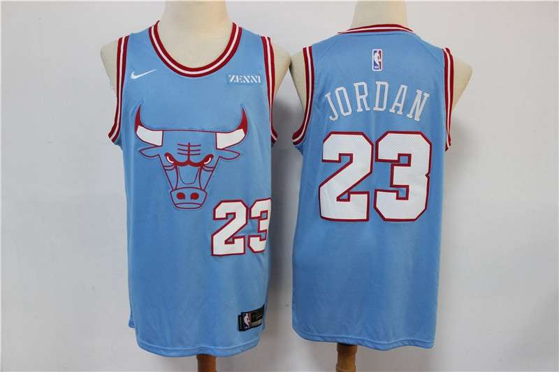 2020 Chicago Bulls JORDAN #23 Blue City Basketball Jersey (Stitched)