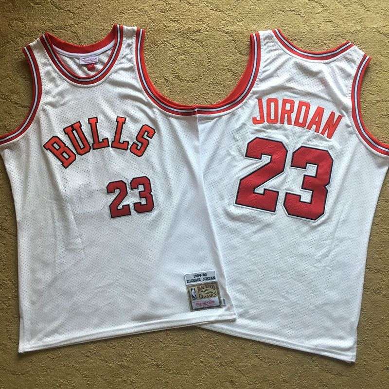 1984/85 Chicago Bulls JORDAN #23 White Classics Basketball Jersey (Closely Stitched)