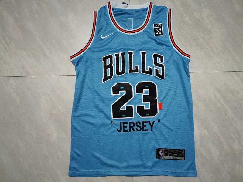 1985 Chicago Bulls JORDAN #23 Blue Classics Basketball Jersey (Stitched)
