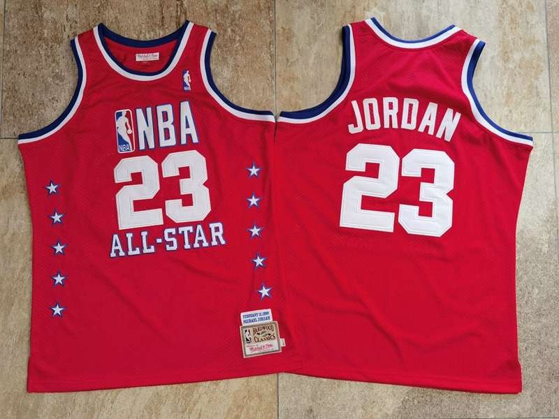 1989 Chicago Bulls JORDAN #23 Red ALL-STAR Classics Basketball Jersey (Closely Stitched)