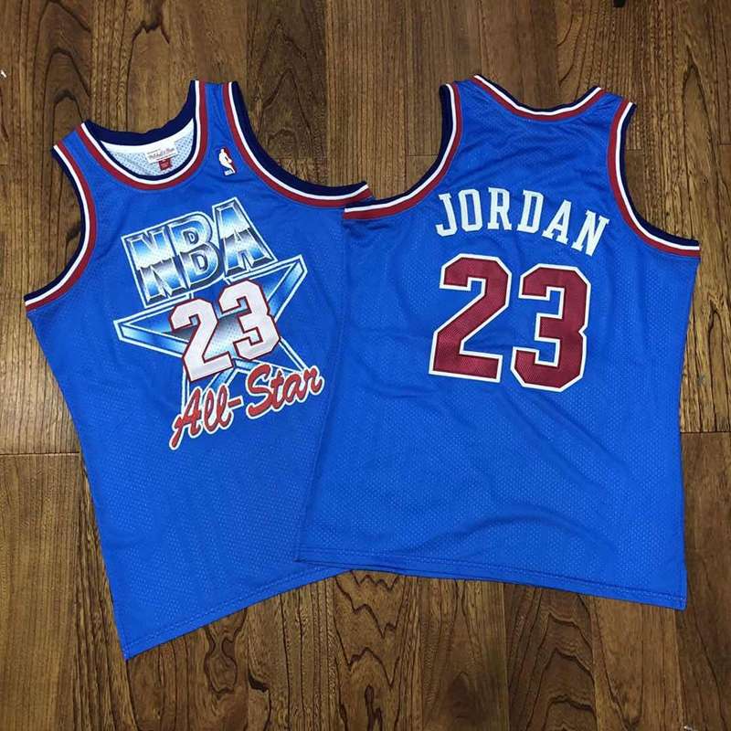 1993 Chicago Bulls JORDAN #23 Blue ALL-STAR Classics Basketball Jersey (Closely Stitched)