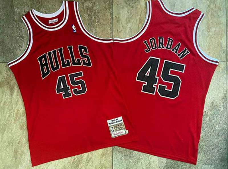 1994/95 Chicago Bulls JORDAN #45 Red Classics Basketball Jersey (Closely Stitched)