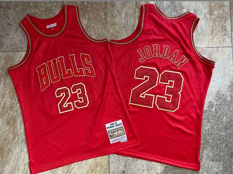 1996/97 Chicago Bulls JORDAN #23 Red Classics Basketball Jersey (Closely Stitched)