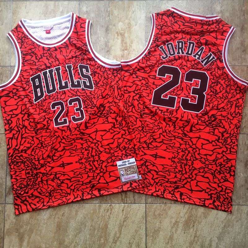 1996/97 Chicago Bulls JORDAN #23 Red Classics Basketball Jersey 02 (Closely Stitched)