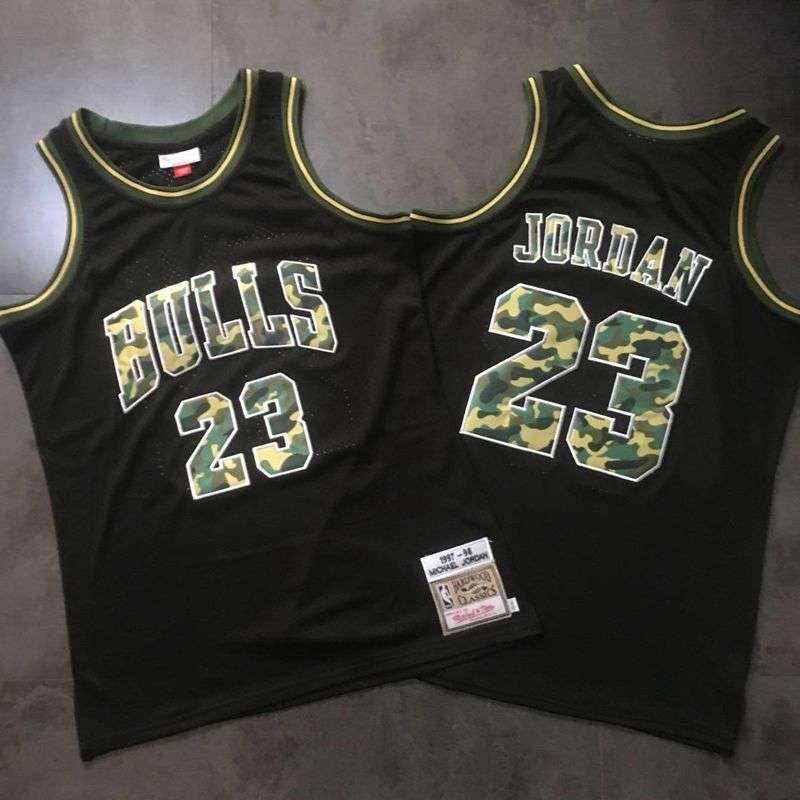 1997/98 Chicago Bulls JORDAN #23 Black Classics Basketball Jersey 03 (Closely Stitched)