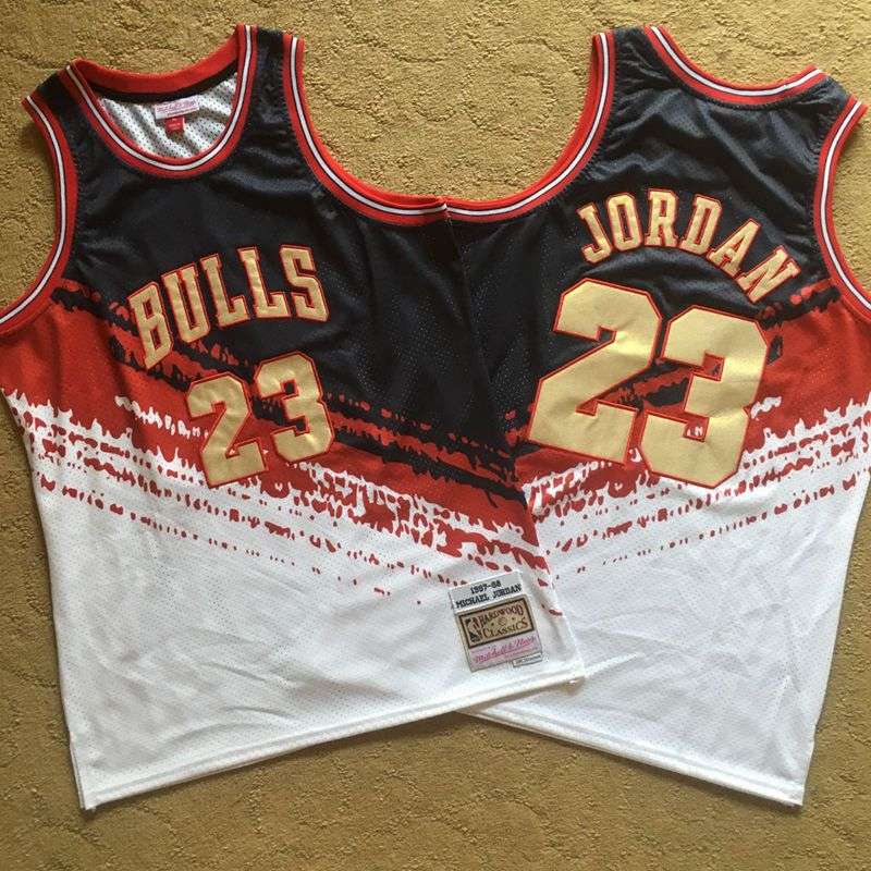 1997/98 Chicago Bulls JORDAN #23 Black White Classics Basketball Jersey (Closely Stitched)