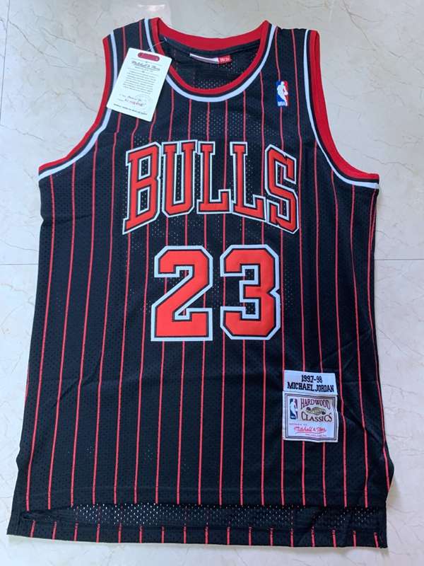 1997/98 Chicago Bulls JORDAN #23 Black Classics Basketball Jersey (Stitched)