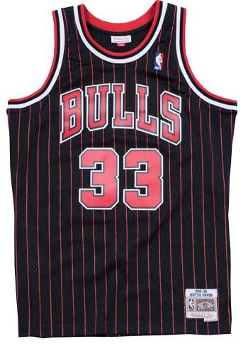 1997/98 Chicago Bulls PIPPEN #33 Black Classics Basketball Jersey 02 (Stitched)