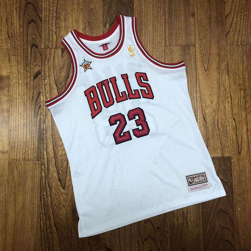 1997 Chicago Bulls JORDAN #23 White ALL-STAR Classics Basketball Jersey (Closely Stitched)