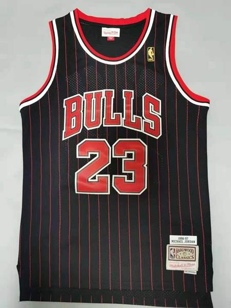 1996/97 Chicago Bulls JORDAN #23 Black Classics Basketball Jersey (Stitched)